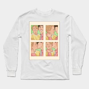 Alt Nick and Charlie - heartstopper photo booth scene Long Sleeve T-Shirt